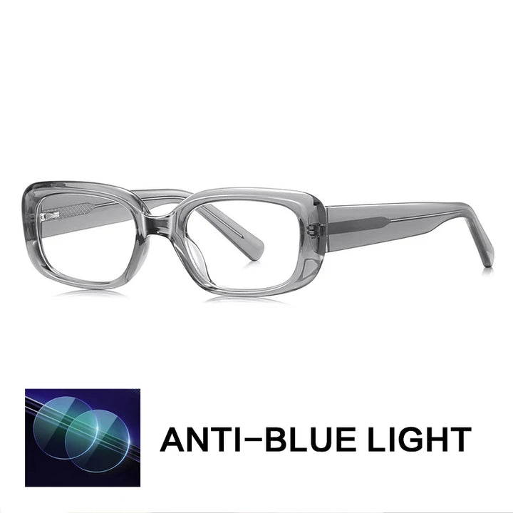 Gatenac Women's Full Rim Square Tr 90 Titanium Reading Glasses Gxy9034