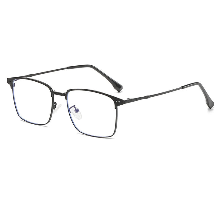 Cubojue Men's Full Rim Square Titanium Reading Glasses 101979 Reading Glasses Cubojue 101950 black 0 