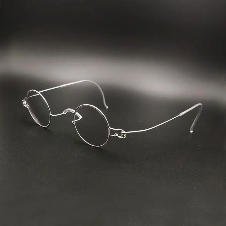 Yujo Unisex Full Rim Round Stainless Steel Custom Eyeglasses Y4042 Full Rim Yujo