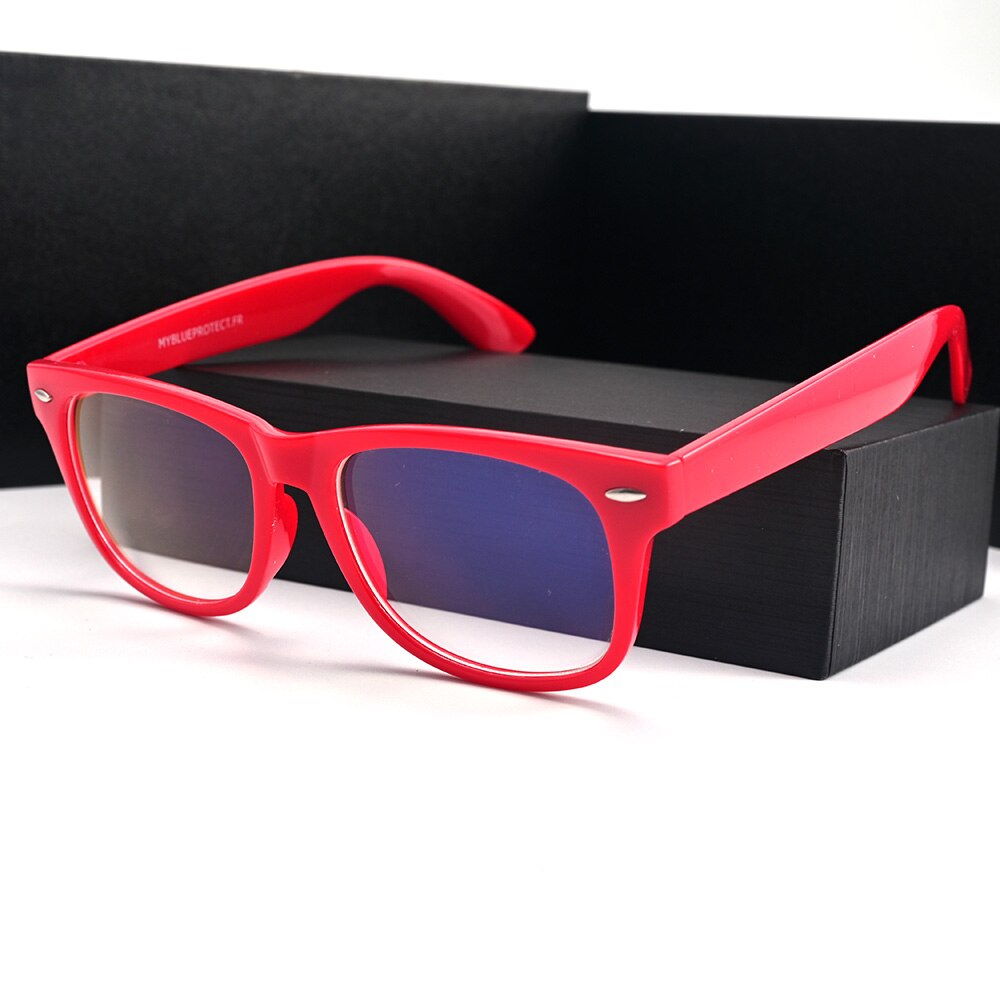 Cubojue Unisex Full Rim Square Tr 90 Presbyopic Reading Glasses 421852pa Reading Glasses Cubojue anti reflection 0 Red