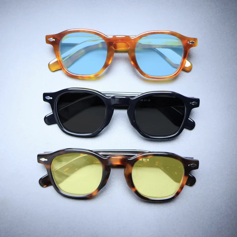Gatenac Unisex Full Rim Square Acetate Polarized Sunglasses M001 Sunglasses Gatenac   