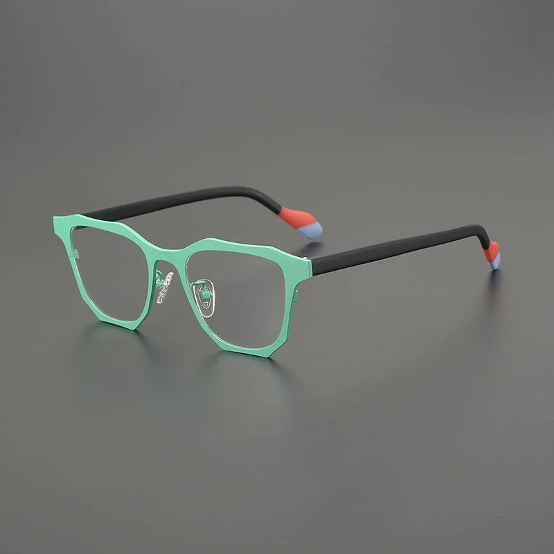 Gatenac Women's Full Rim Square Acetate Titanium Eyeglasses G85883
