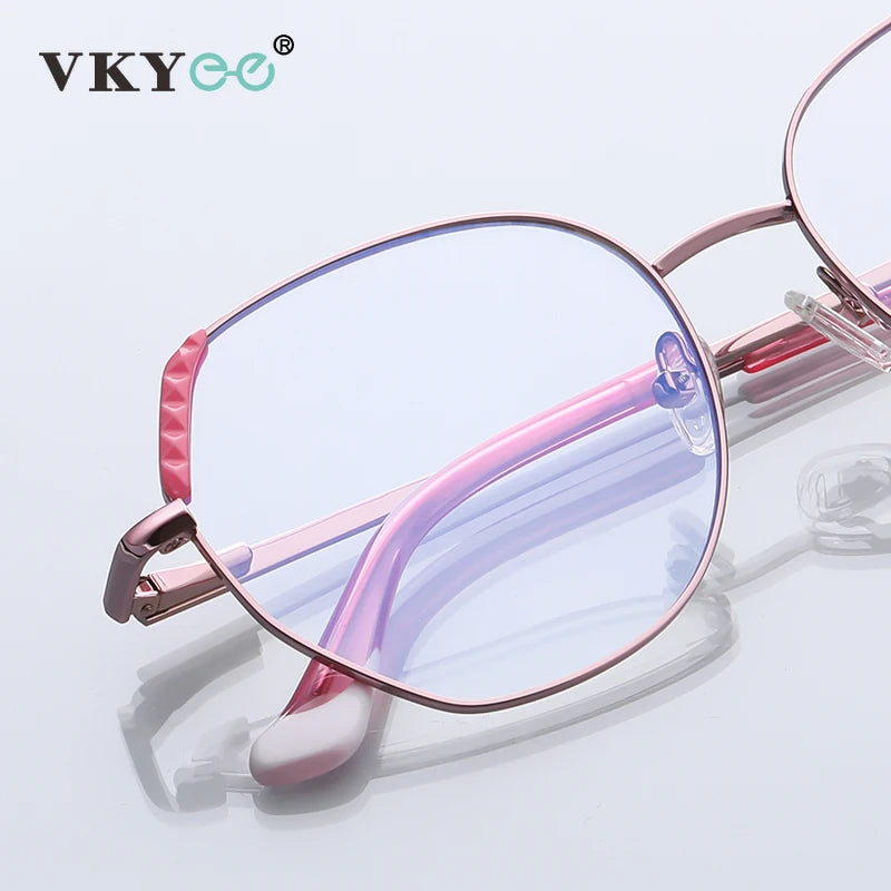 Vicky Unisex Full Rim Polygon Alloy Reading Glasses 3015 Reading Glasses Vicky