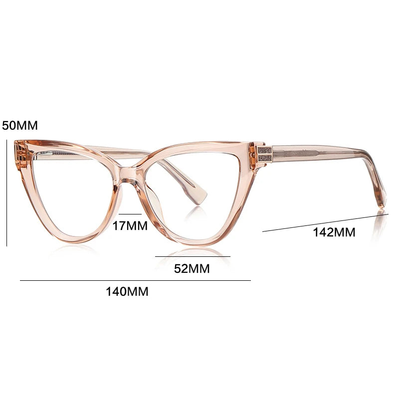 Gatenac Women's Full Rim Cat Eye Tr 90 Titanium Reading Glasses Gx2279