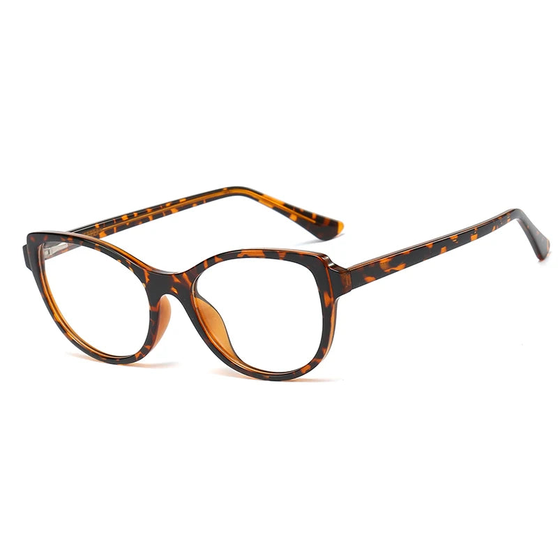 Handoer Women's Full Rim Square Cat Eye Tr 90 Alloy Eyeglasses 93358