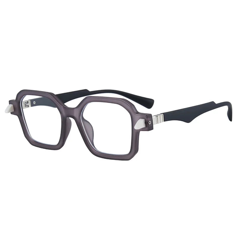 Kocolior Unisex Full Rim Oversized Square Acetate Hyperopic Reading Glasses 5571 Reading Glasses Kocolior   
