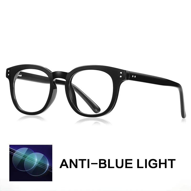 Gatenac Unisex Full Rim Square Tr 90 Titanium Reading Glasses Gxyj2125