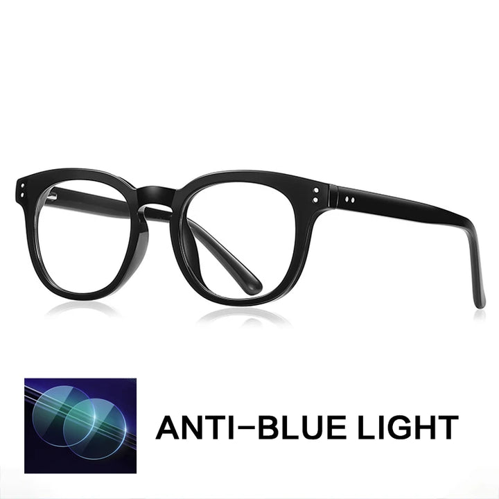 Gatenac Unisex Full Rim Square Tr 90 Titanium Reading Glasses Gxyj2125