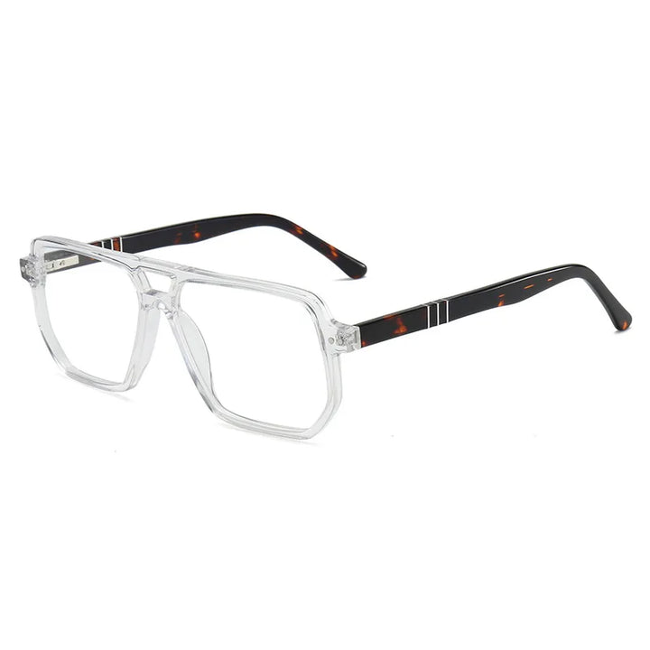 Xbora Women's Full Rim Square Double Bridge Acetate Eyeglasses 47210