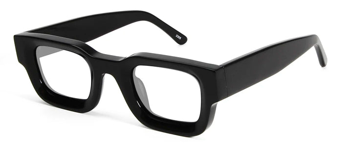 Esnbie Unisex Full Rim Thick Square Acetate Eyeglasses 23007