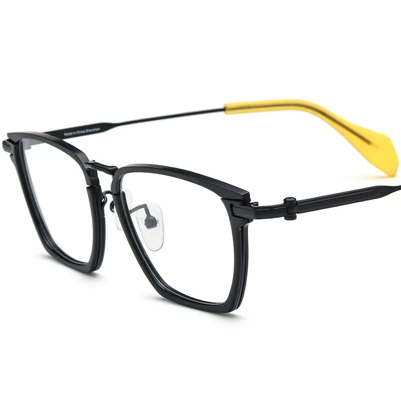 Nobler Unisex Full Rim Square Titanium Eyeglasses 185136