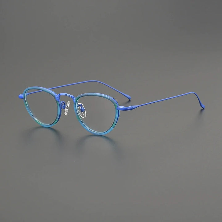 Gatenac Women's Full Rim Oval Cat Eye Titanium Acetate Eyeglasses G85896