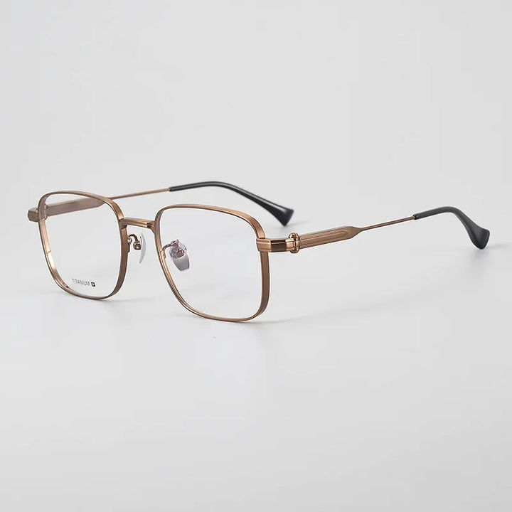 Hewei Unisex Full Rim Square Titanium Eyeglasses 824004 Full Rim Hewei C4 CHINA