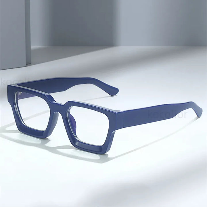 Kocolior Unisex Full Rim Square Acetate Hyperopic Reading Glasses 229402 Reading Glasses Kocolior
