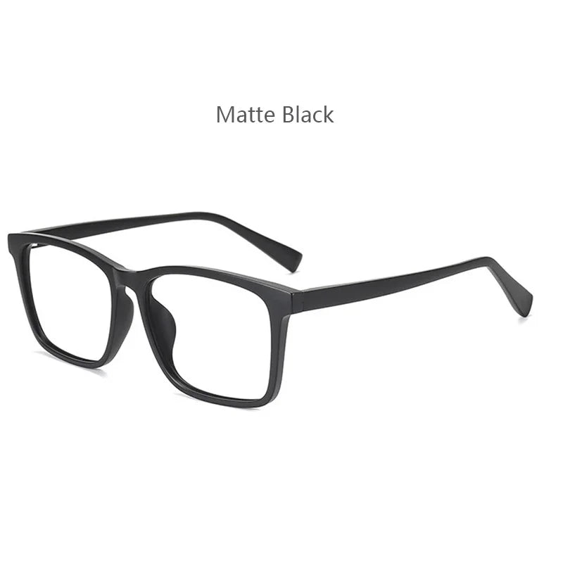 Hdcrafter Men's Full Rim Square Tr 90 Titanium Eyeglasses 59242