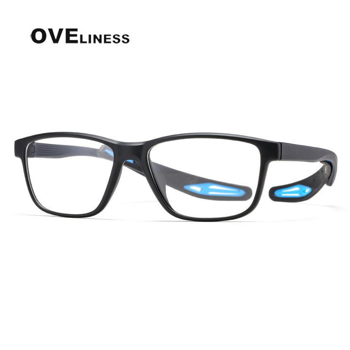 Oveliness Unisex Full Rim Square Tr 90 Ultem Sport Eyeglasses Ad58 Full Rim Oveliness c004  