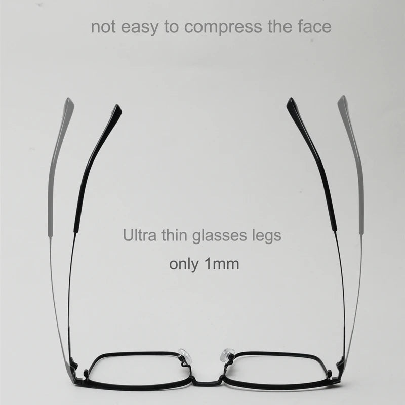 Kocolior Unisex Full Rim Big Square Titanium Eyeglasses 3010 Full Rim Kocolior