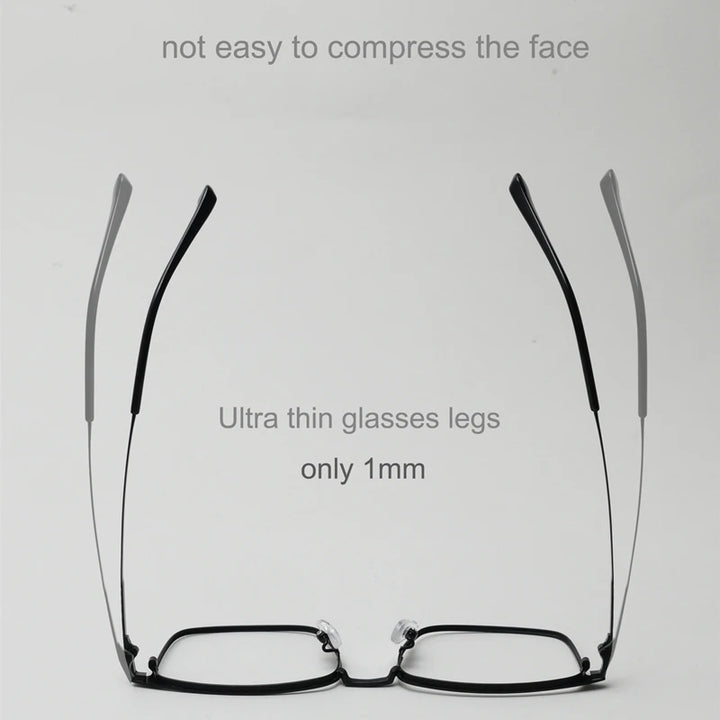 Kocolior Unisex Full Rim Big Square Titanium Eyeglasses 3010 Full Rim Kocolior