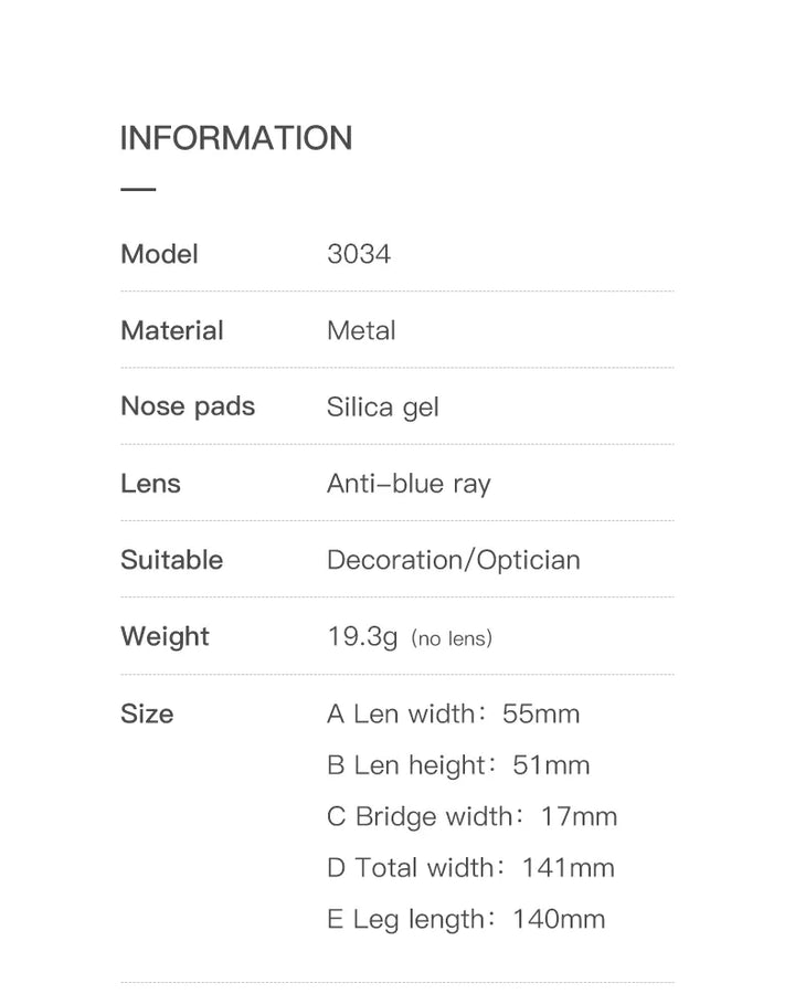 Vicky Women's Full Rim Polygon Alloy Reading Glasses 3034 Reading Glasses Vicky