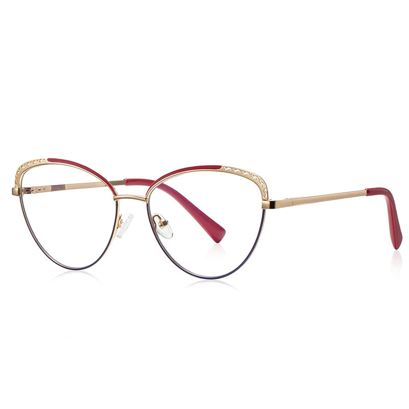 Vicky Unisex Full Rim Tr 90 Stainless Steel Butterfly Reading Glasses 3111 Reading Glasses Vicky PFD3111-C4 Prescription custom