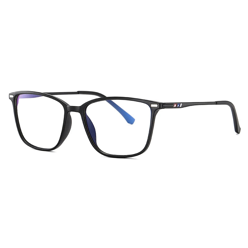 Brightzone Unisex Full Rim Square Tr 90 Titanium Eyeglasses 55142