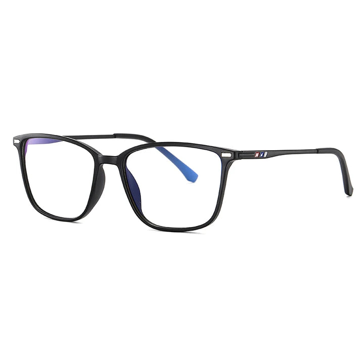 Brightzone Unisex Full Rim Square Tr 90 Titanium Eyeglasses 55142