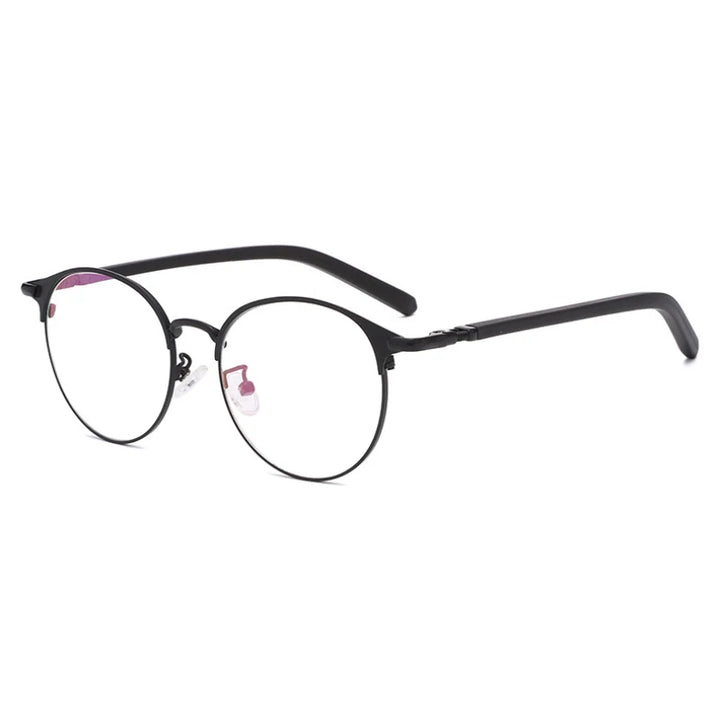Handoer Women's Full Rim Round Steel Alloy Eyeglasses 78216