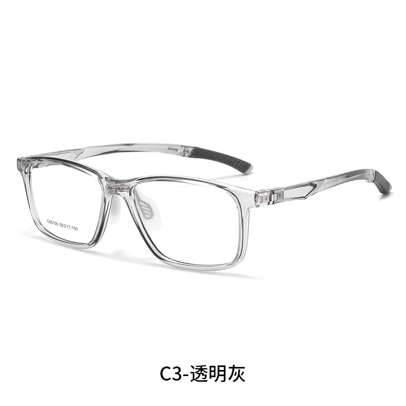 Reven Jate Unisex Full Rim Square Tr 90 Sport Eyeglasses 60106