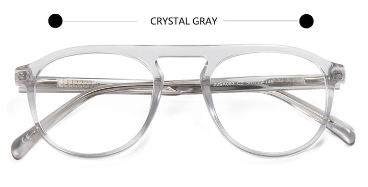 Esnbie Women's Full Rim Square Acetate Eyeglasses 220631 Full Rim Esnbie gray