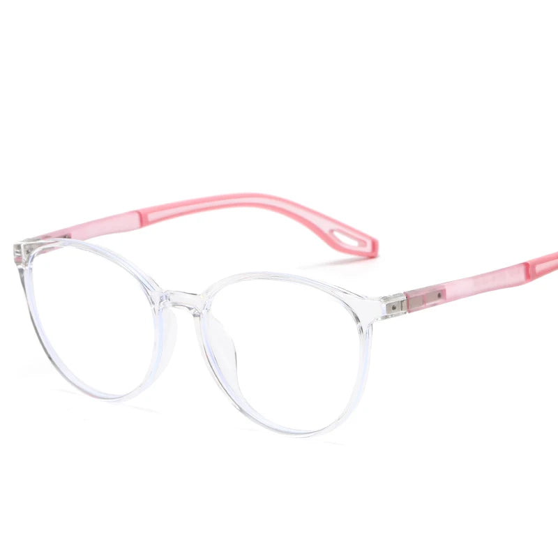 Reven Jate Unisex Full Rim Round Plastic Eyeglasses 81307 Full Rim Reven Jate C6  