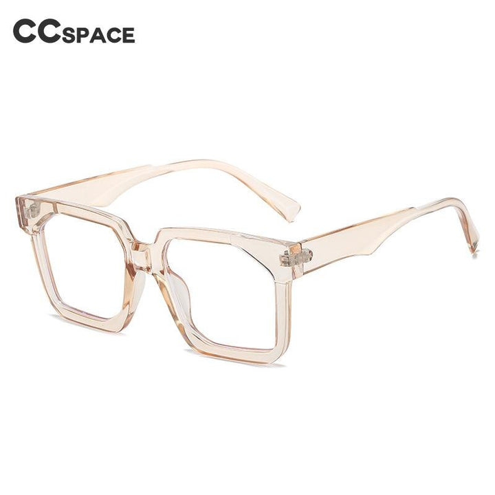 CCspace Unisex Full Rim Square PC Eyeglasses 56358 Full Rim CCspace