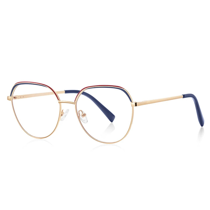 Vicky Unisex Full Rim Flat Top Round Tr 90 Titanium Reading Glasses 3098 Reading Glasses Vicky PFD3098-C3 Prescription custom