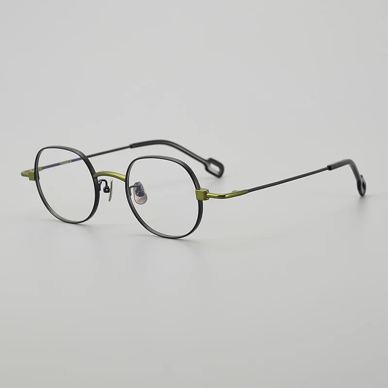 Muzz Unisex Full Rim Square Titanium Eyeglasses Mu1001 Full Rim Muzz C2