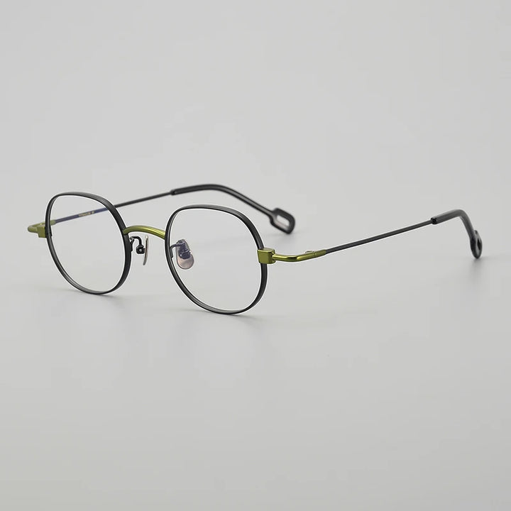 Muzz Unisex Full Rim Square Titanium Eyeglasses Mu1001 Full Rim Muzz C2