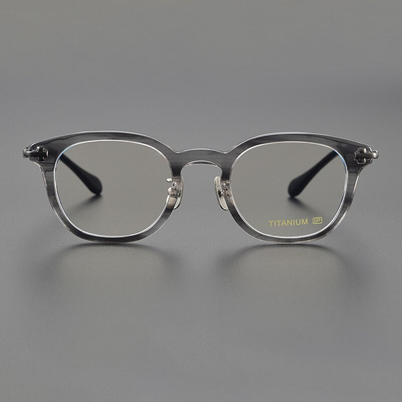 Gatenac Unisex Full Rim Square Acetate Titanium Gxyj1121 Full Rim Gatenac