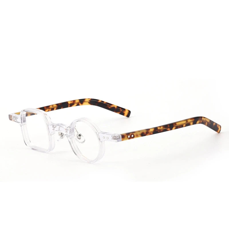 Yimaruili Unisex Full Rim Square Round Acetate Eyeglasses 98208