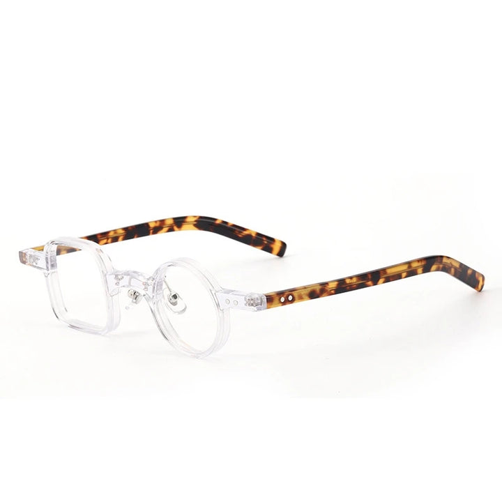Yimaruili Unisex Full Rim Square Round Acetate Eyeglasses 98208