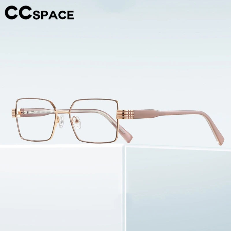 CCspace Women's Full Rim Square Tr 90 Alloy Reading Glasses 310897