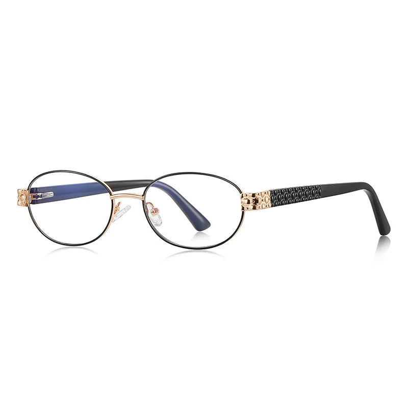 CCspace Women's Full Rim Oval Tr 90 Alloy Reading Glasses 802552