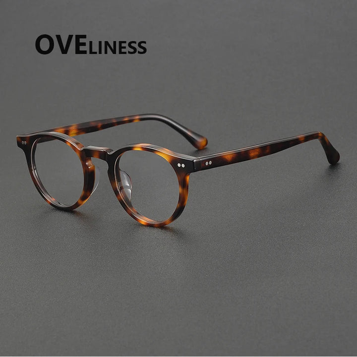 Oveliness Women's Full Rim Oval Round Acetate Eyeglasses 78095 Full Rim Oveliness tortoise