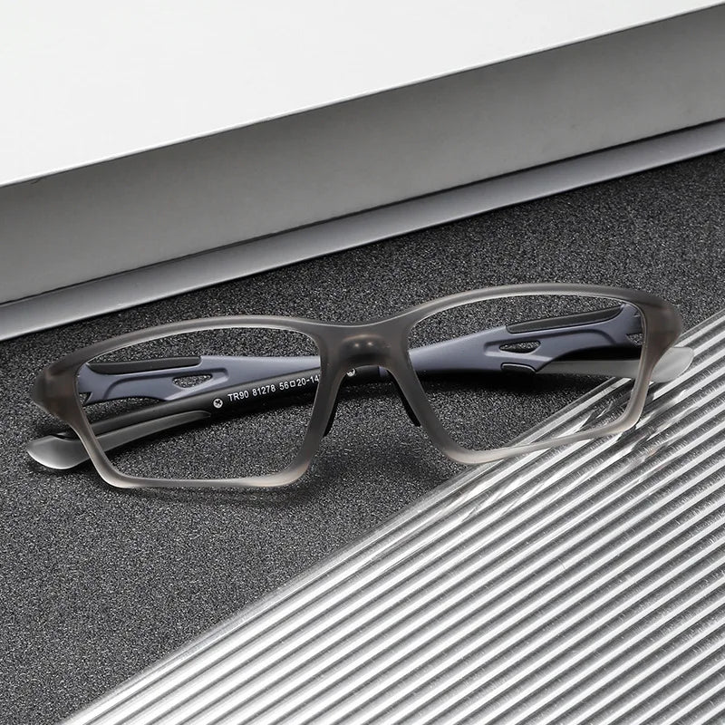 Kocolior Unisex Full Rim Rectangle Tr 90 Sport Eyeglasses 81278 Full Rim Kocolior