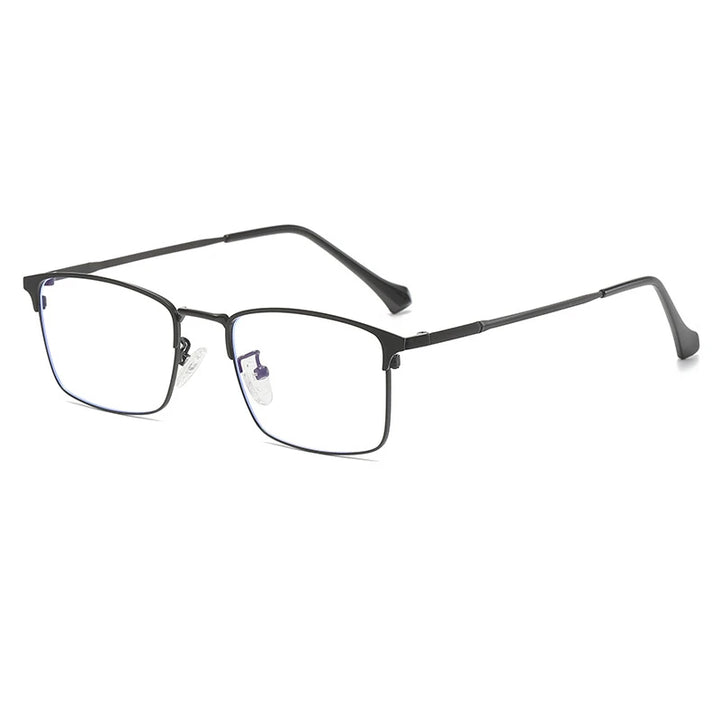 Cubojue Men's Full Rim Square Titanium Reading Glasses 101979 Reading Glasses Cubojue 101932 black 0 