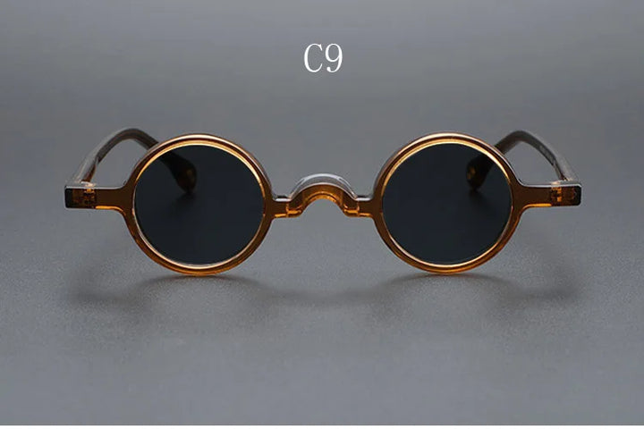 Yujo Unisex Full Rim Small Round Acetate Polarized Sunglasses 2534 Sunglasses Yujo C9 CHINA