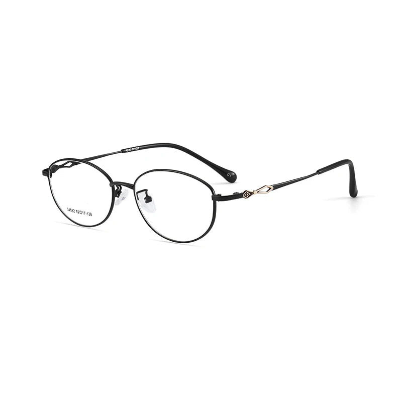 Xbora Unisex Full Rim Oval Square Alloy Eyeglasses 34582