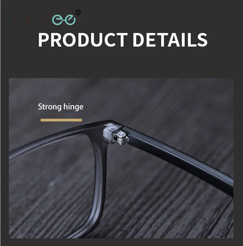Vicky Men's Full Rim Square Tr 90 Titanium Sport Reading Glasses 41117 Reading Glasses Vicky