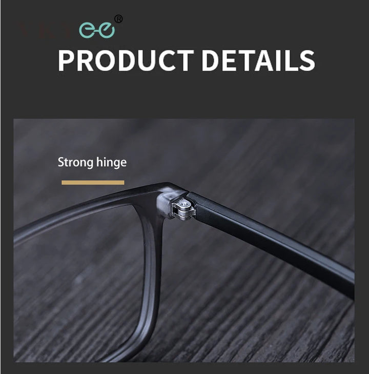 Vicky Men's Full Rim Square Tr 90 Titanium Sport Reading Glasses 41117 Reading Glasses Vicky