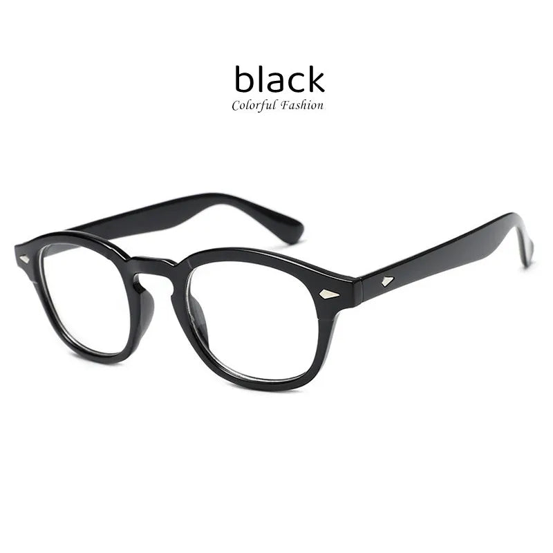 Kocolior Unisex Full Rim Oval Acetate Hyperopic Reading Glasses 3019 Reading Glasses Kocolior Black 0