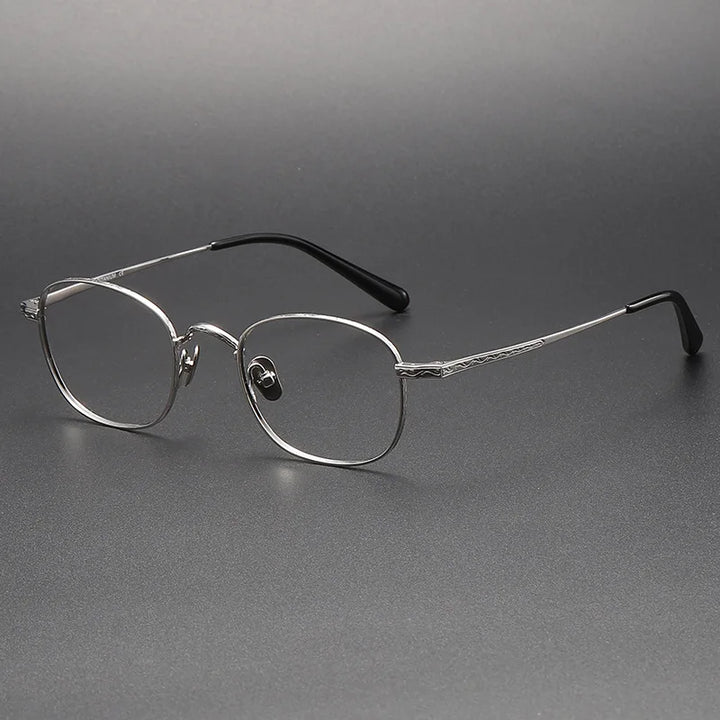 Black Mask Women's Full Rim Oval Square Titanium Eyeglasses 959125