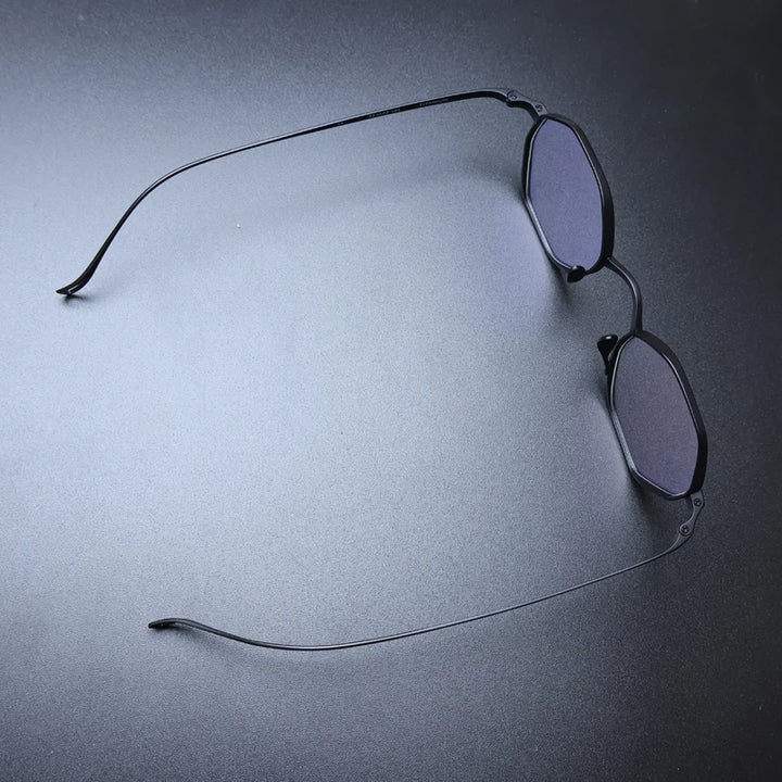 Gatenac Unisex Full Rim Small Polygon Titanium Glasses Gxyj1451 Full Rim Gatenac