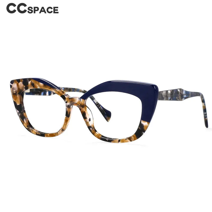 CCspace Women's Full Rim Square Cat Eye Acetate Reading Glasses R56960 Reading Glasses CCspace